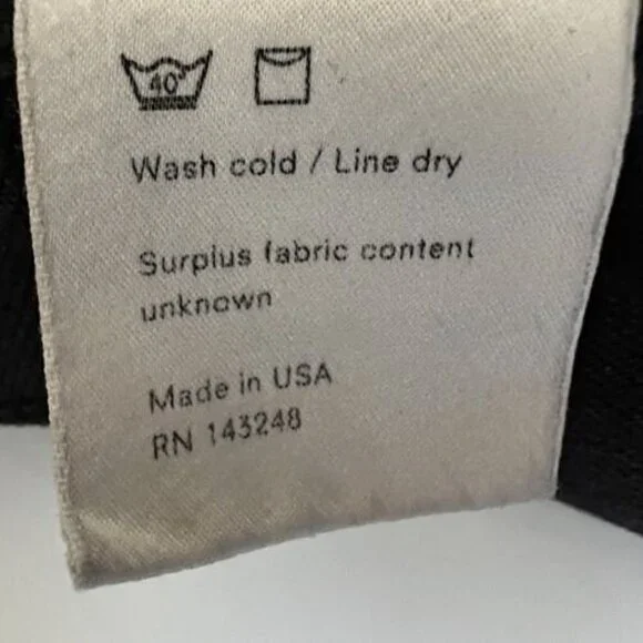 Reformation Camille Jeans Black Raw Hem - Picture 11 of 12